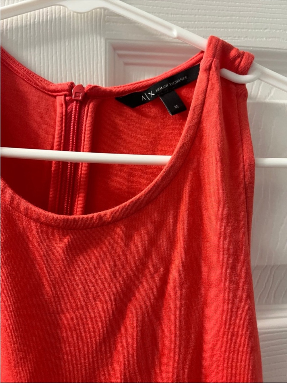 A/X Armani Exchange Bright Red Sleeveless Midi Dress